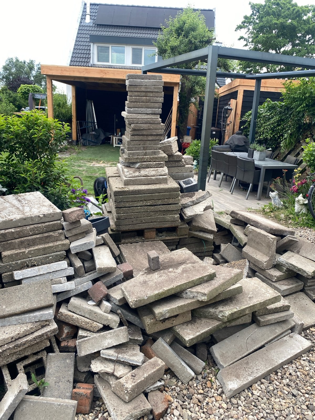 Gratis tegels ophalen in Odijk - Diverse formaten, Ophalen, Gebruikt, 40 tot 60 cm, 10 m² of meer
