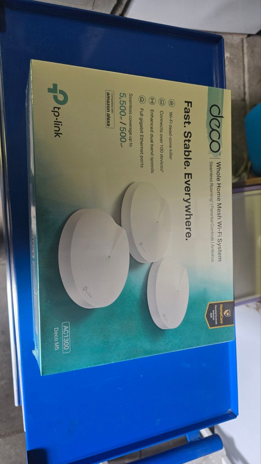 TP-Link Deco M5 AC1300 Whole Home Mesh Wi-Fi System, Computers en Software, Ophalen of Verzenden, Nieuw, Router, TP-Link