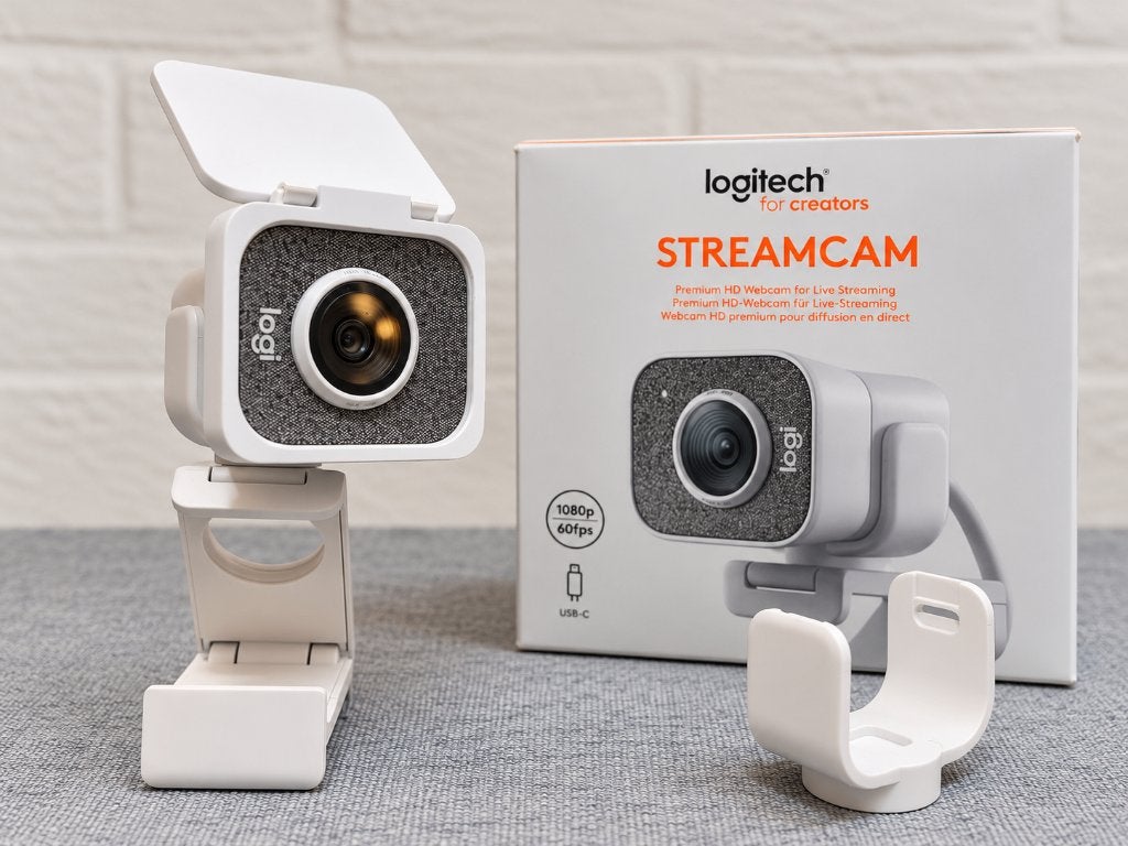 Logitech StreamCam Wit | Full HD 1080p 60fps | USB-C, Computers en Software, Ophalen, MacOS, Monitorclip