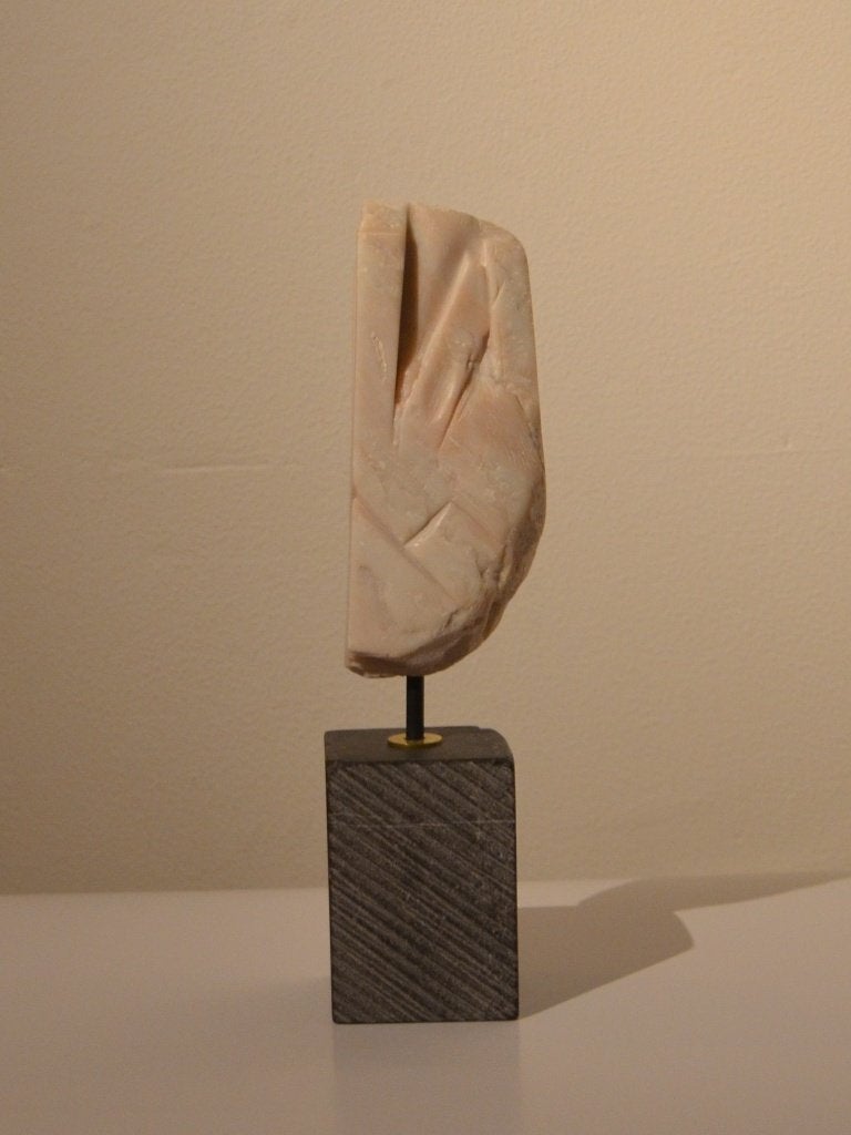 Kunst Speksteen, Natuurlijk materiaal, Ophalen of Verzenden, 20 - 50 cm, Beeld