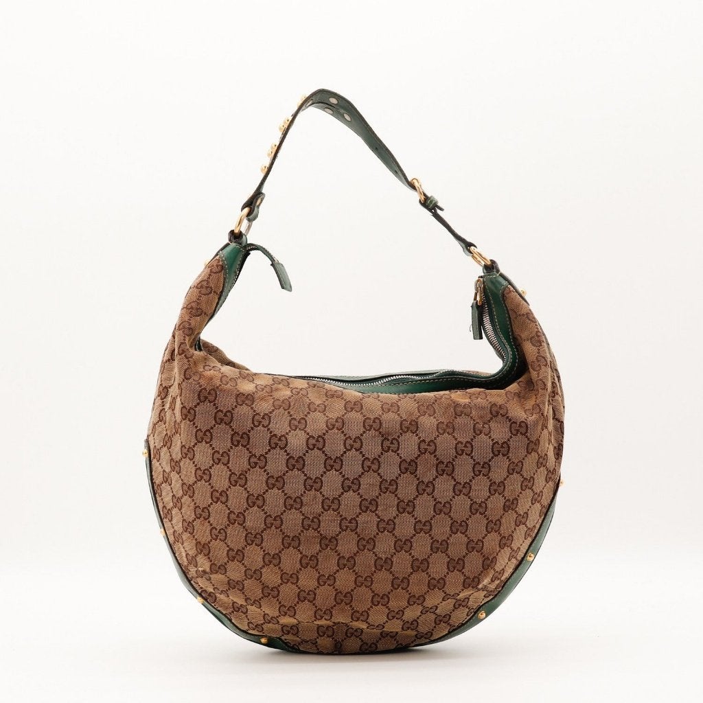 Gucci Bibo hobotas, Sieraden, Tassen en Uiterlijk, Verzenden, Gebruikt, Zwart, Overige typen
