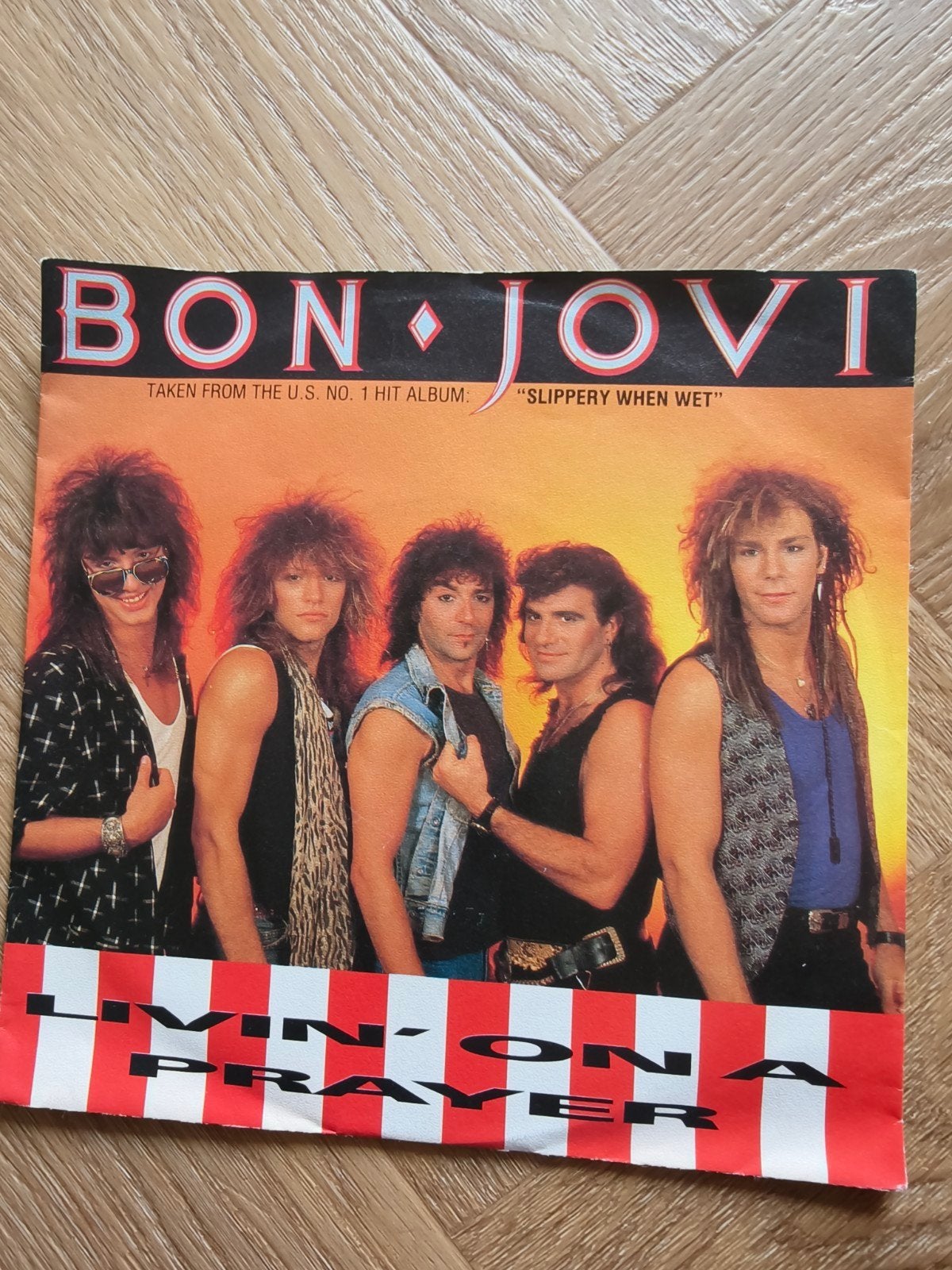 Bon Jovi - Livin' on a Prayer / Wild in the Streets (Vinyl), Gebruikt, Fotohoes, 7 inch, Ophalen of Verzenden
