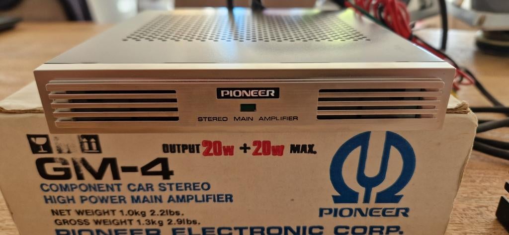 Vintage Pioneer versterker GM-4 in originele verpakking, Ophalen of Verzenden, Nieuw