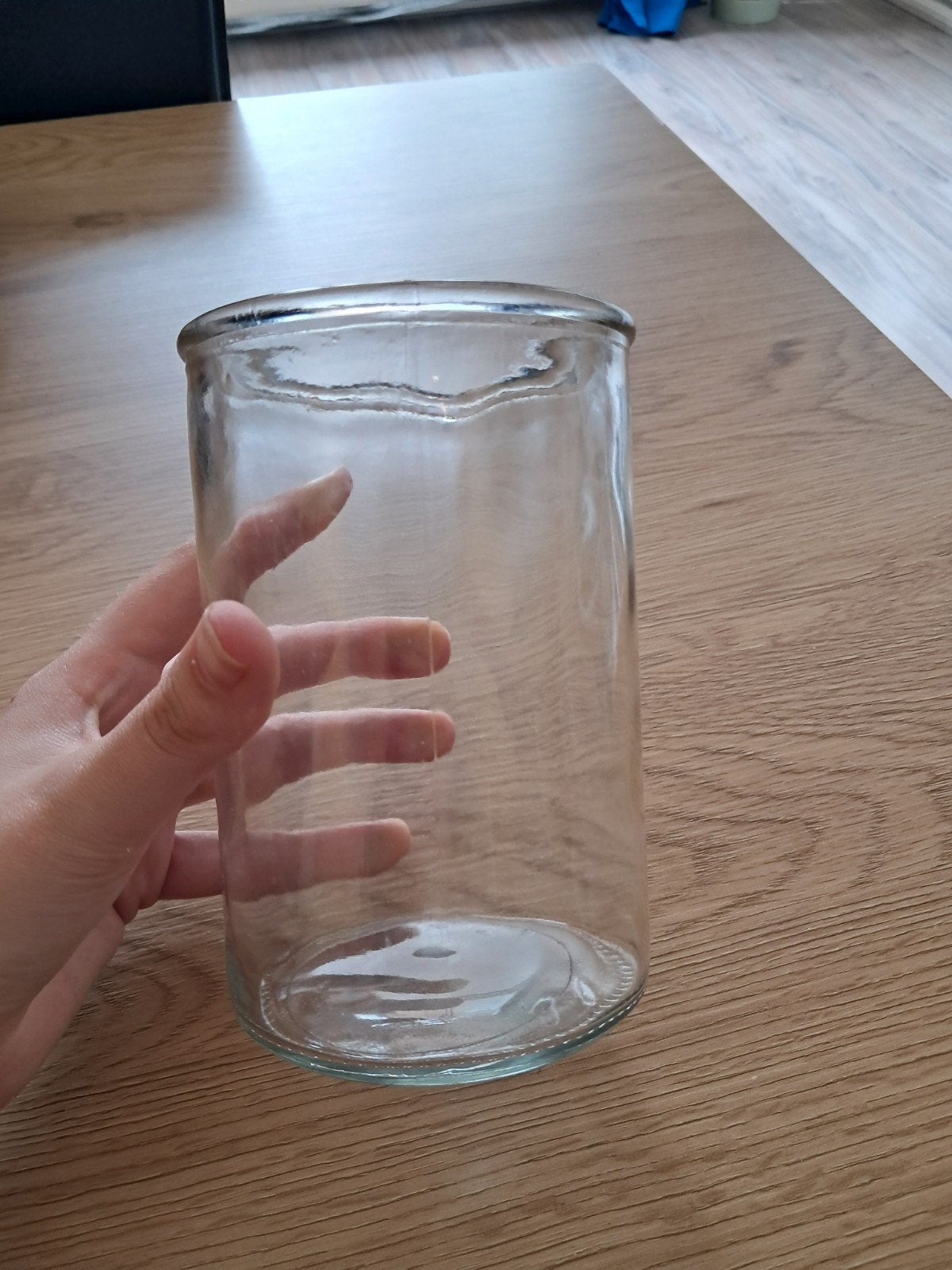 Leeg glazen potje, Ophalen, Gebruikt, Glas