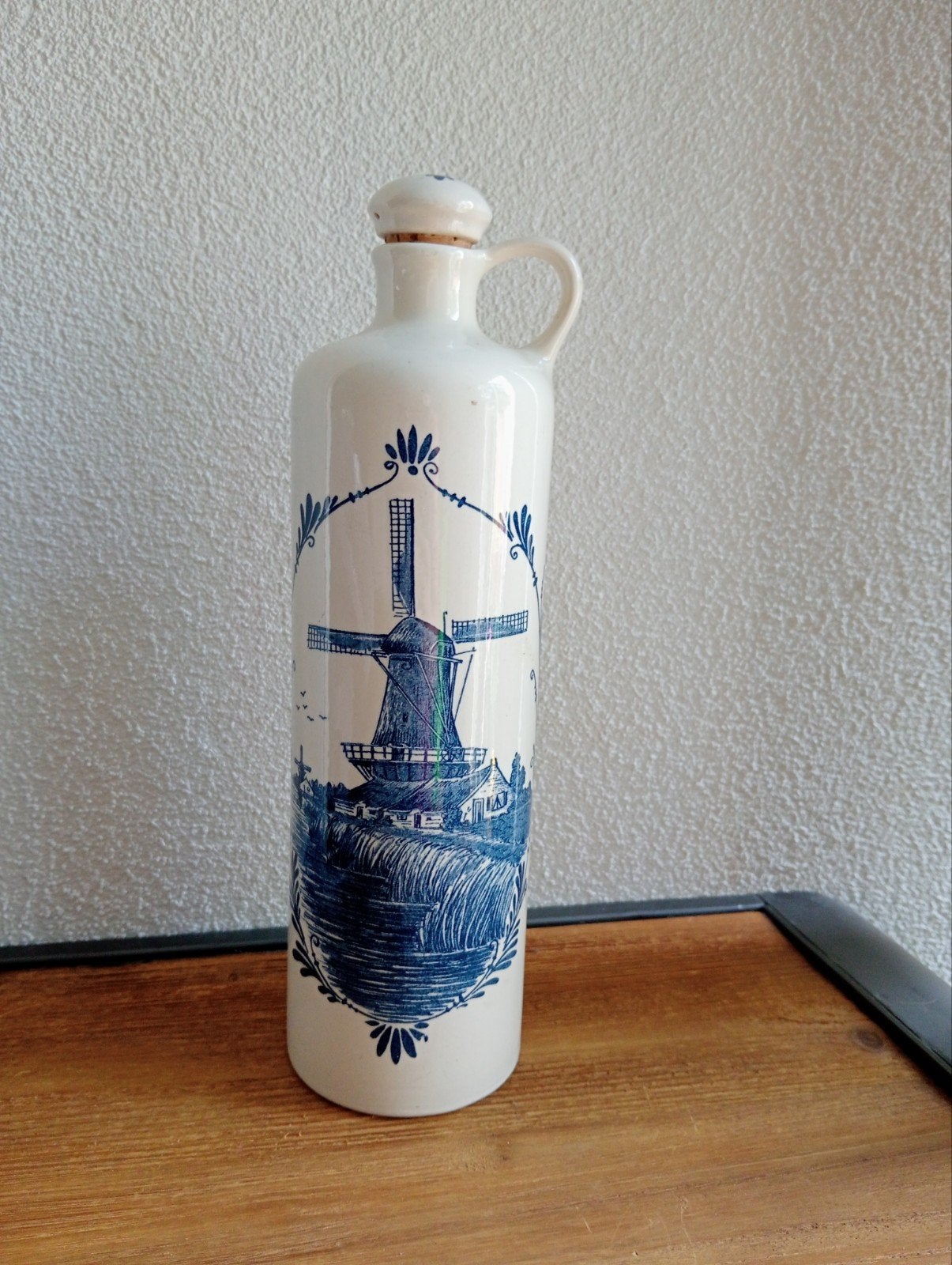 Vintage Bols Jenever Kruik - Delfts Blauw Decor, Ophalen of Verzenden