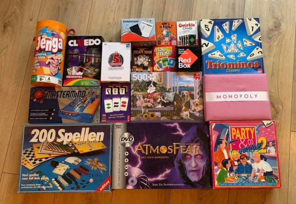 Diverse spellen te koop 17x, Hobby en Vrije tijd, Gezelschapsspellen | Bordspellen, Zo goed als nieuw, Ophalen of Verzenden