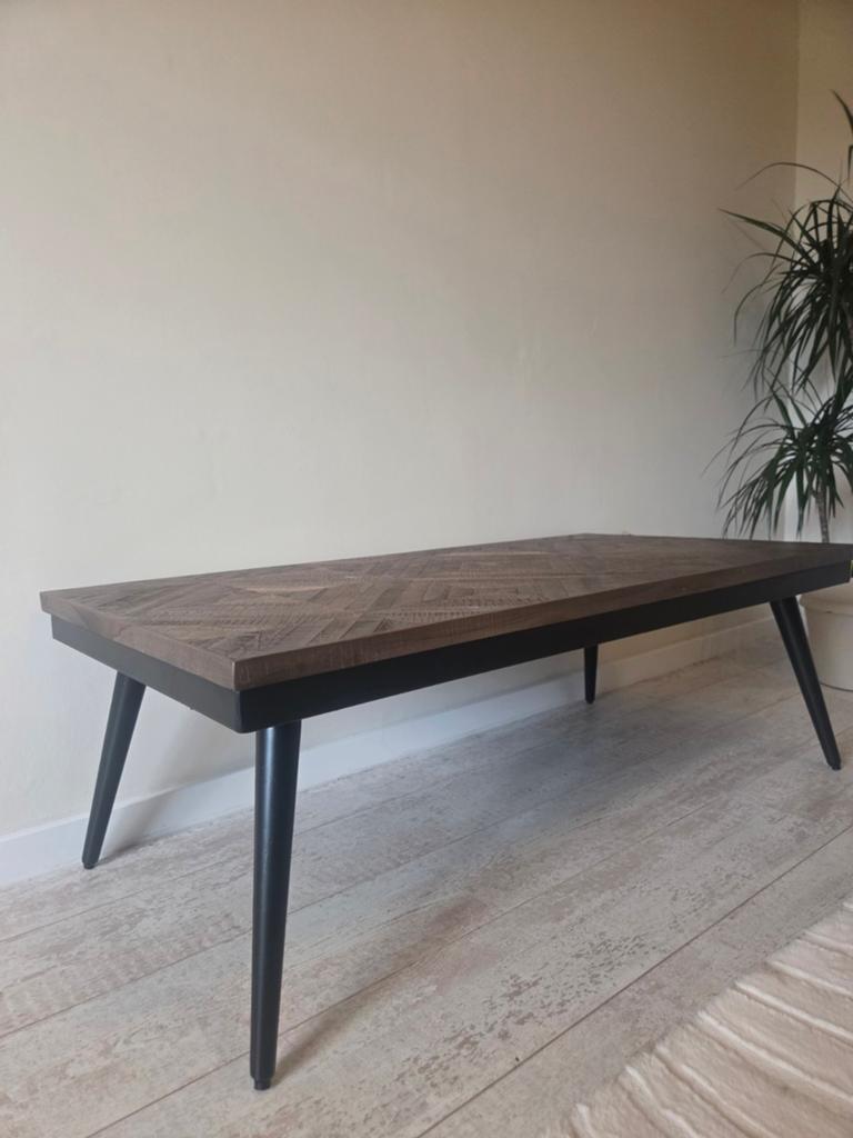 WOOOD Rhombic houten salontafel, Ophalen, 50 tot 100 cm, 100 tot 150 cm, Nieuw