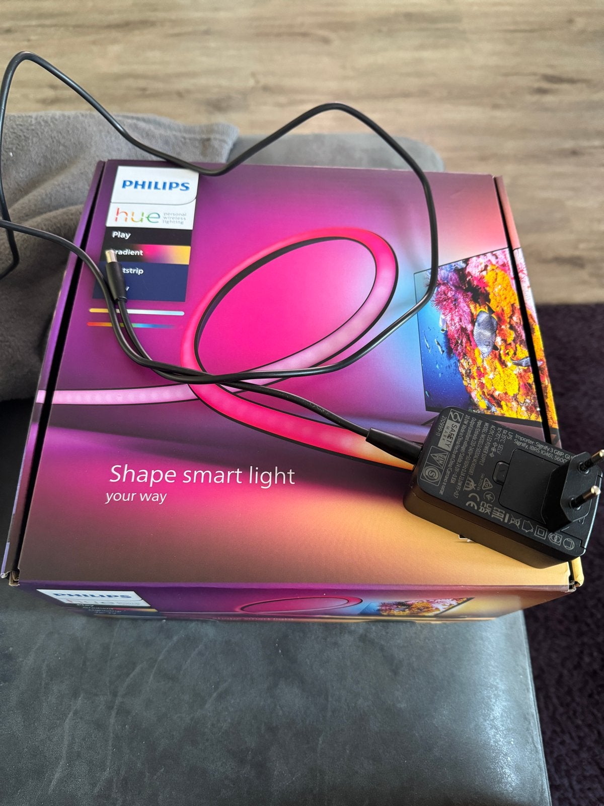 Philips Hue Play Gradient Lightstrip 55 inch, Meerkleurig, Ophalen of Verzenden, Kleur aanpasbaar, Philips Hue
