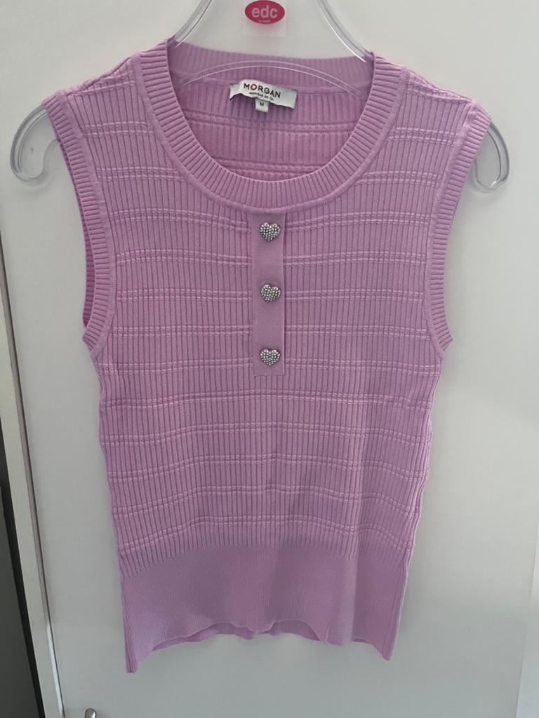 Morgan top, Zwart, Zo goed als nieuw, Zonder mouw, Ophalen