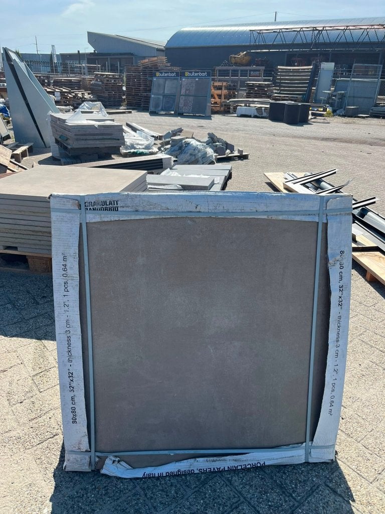 Keramische tuintegel 80x80x3, goedkope tuintegels, Tuin en Terras, Tegels en Klinkers, Ophalen of Verzenden, Nieuw, Keramiek, Terrastegels
