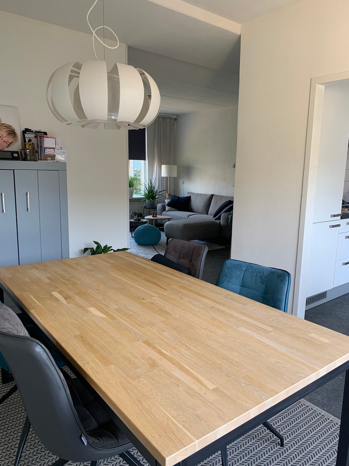 Woood eettafel, Huis en Inrichting, Tafels | Eettafels, Ophalen, 50 tot 100 cm, Zo goed als nieuw, Vijf personen of meer