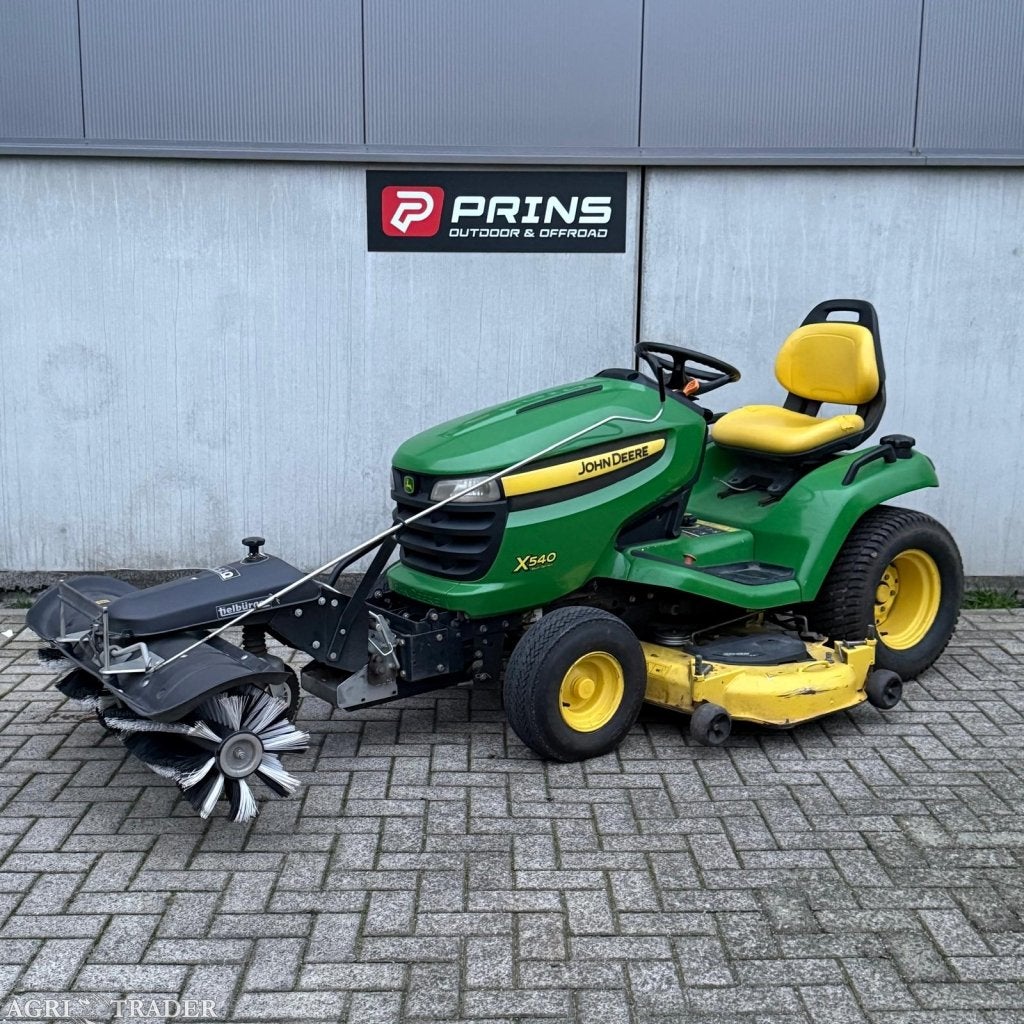 John Deere x540 122 maaidek met bezem, Gebruikt, -, John deere, Niet opgegeven