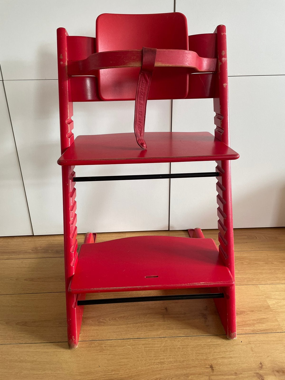 Stokke Tripp Trapp stoel incl. Babyset & beugel, Ophalen, Gebruikt, Meegroeistoel, Gordel(s)