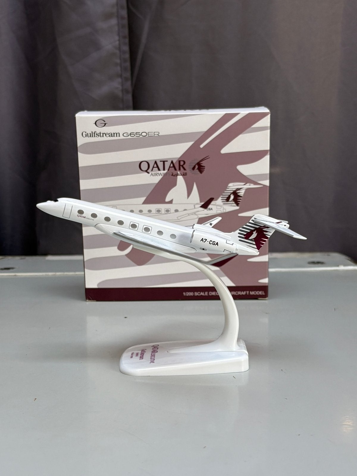 1:200 JC wings Gulfstream G650ER Qatar Executive, Ophalen of Verzenden, Nieuw, Schaalmodel