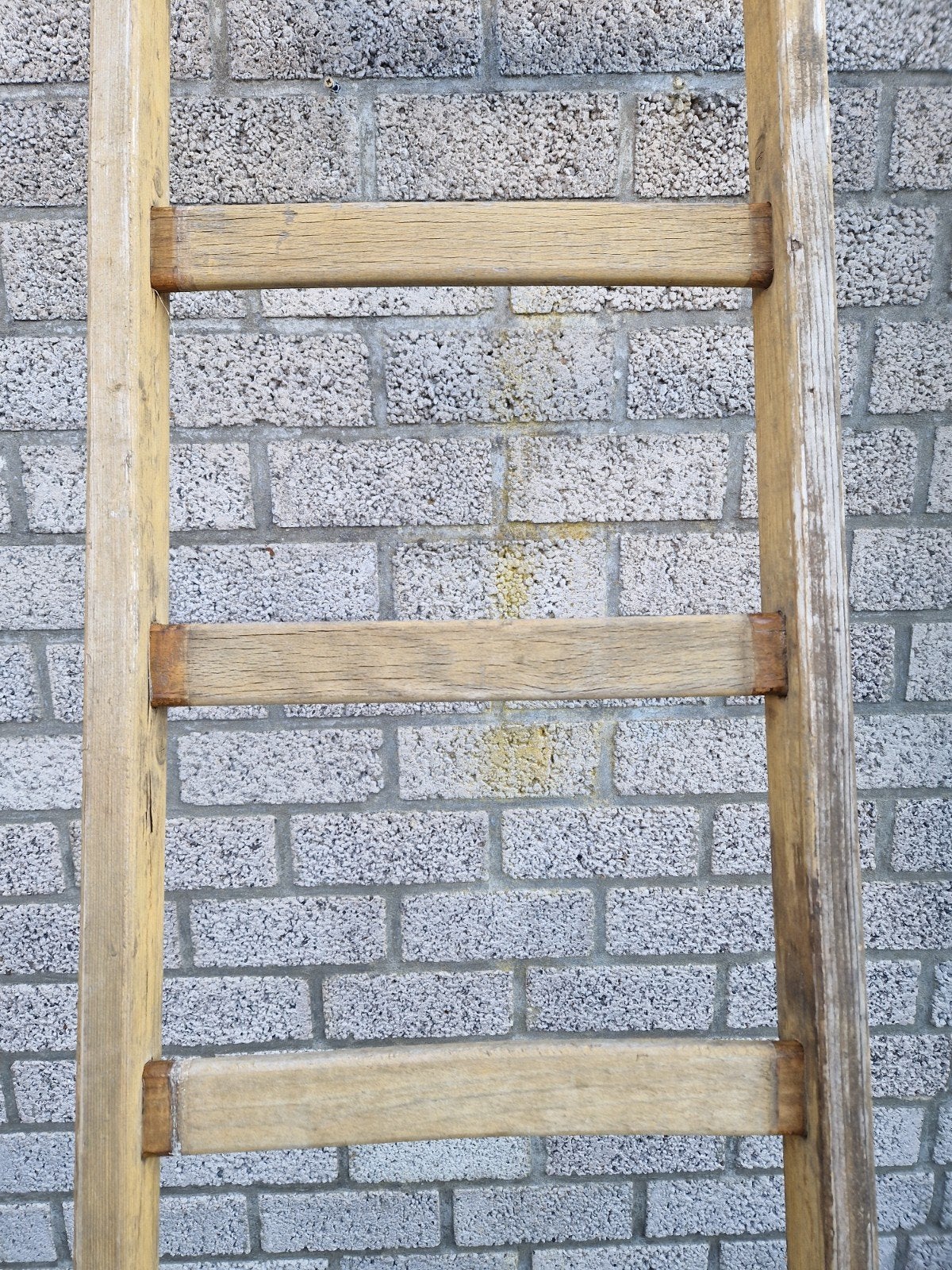 Antieke houten ladder - decoratief, Ophalen, Gebruikt, Ladder, 2 tot 4 meter
