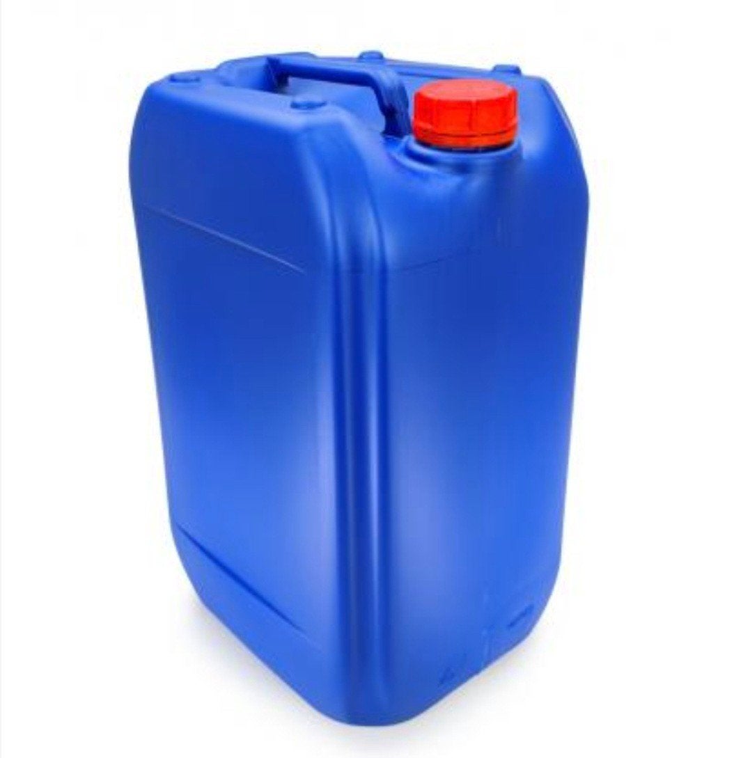 Blauwe jerrycan met rode dop 25L, Ophalen, Overige typen, Minder dan 35 cm, Minder dan 50 cm