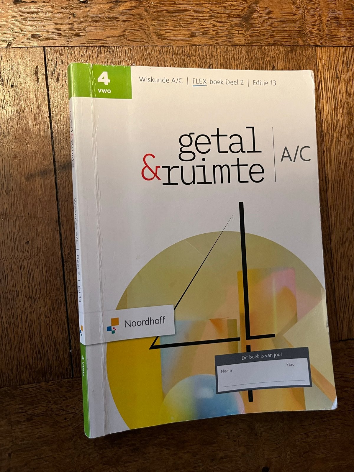 Getal & Ruimte Wiskunde A/C VWO 4 Flex-boek Deel 2, Ophalen of Verzenden, Zo goed als nieuw, VWO, Wiskunde A