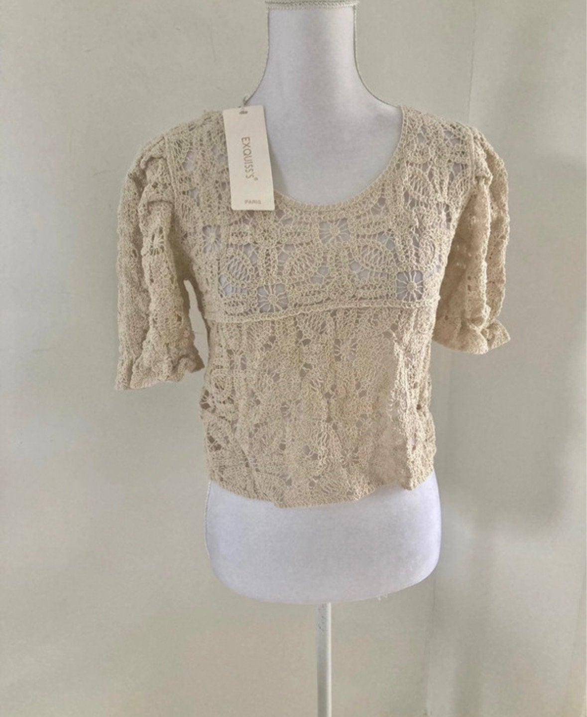Nieuw! Exquiss’s top - maat S/M, Ophalen of Verzenden, Zo goed als nieuw, Zonder mouw