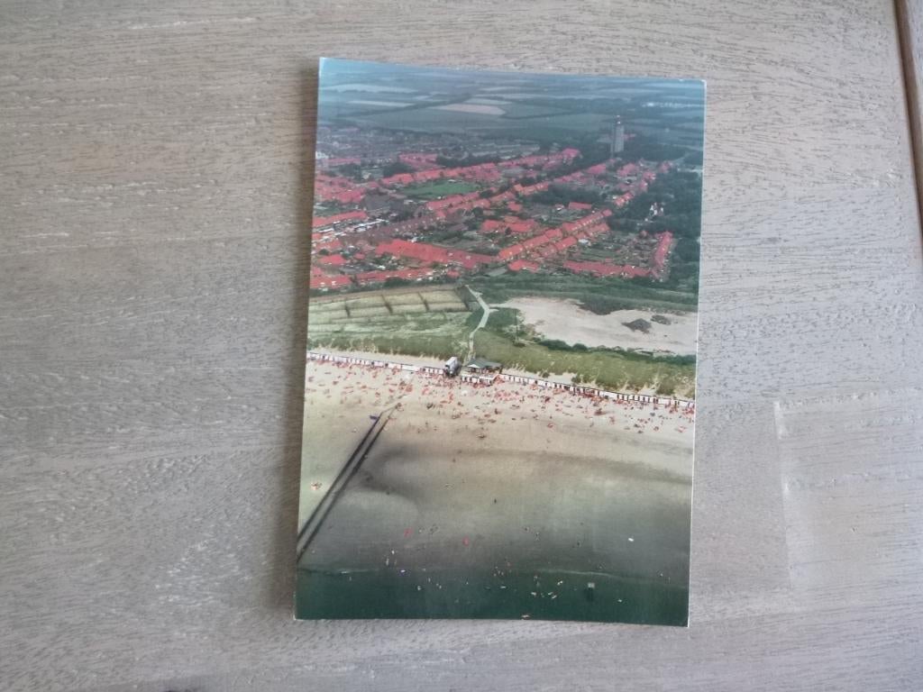 Westkapelle, Dorp en strand/luchtfoto, Verzenden, 1980 tot heden, Gelopen, Zeeland