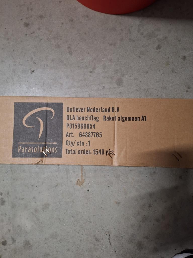 Nieuwe OLA Beachflag - Perfect voor zomerse promotie!, Tuin en Terras, Parasols, Ophalen of Verzenden, Nieuw, Overige typen