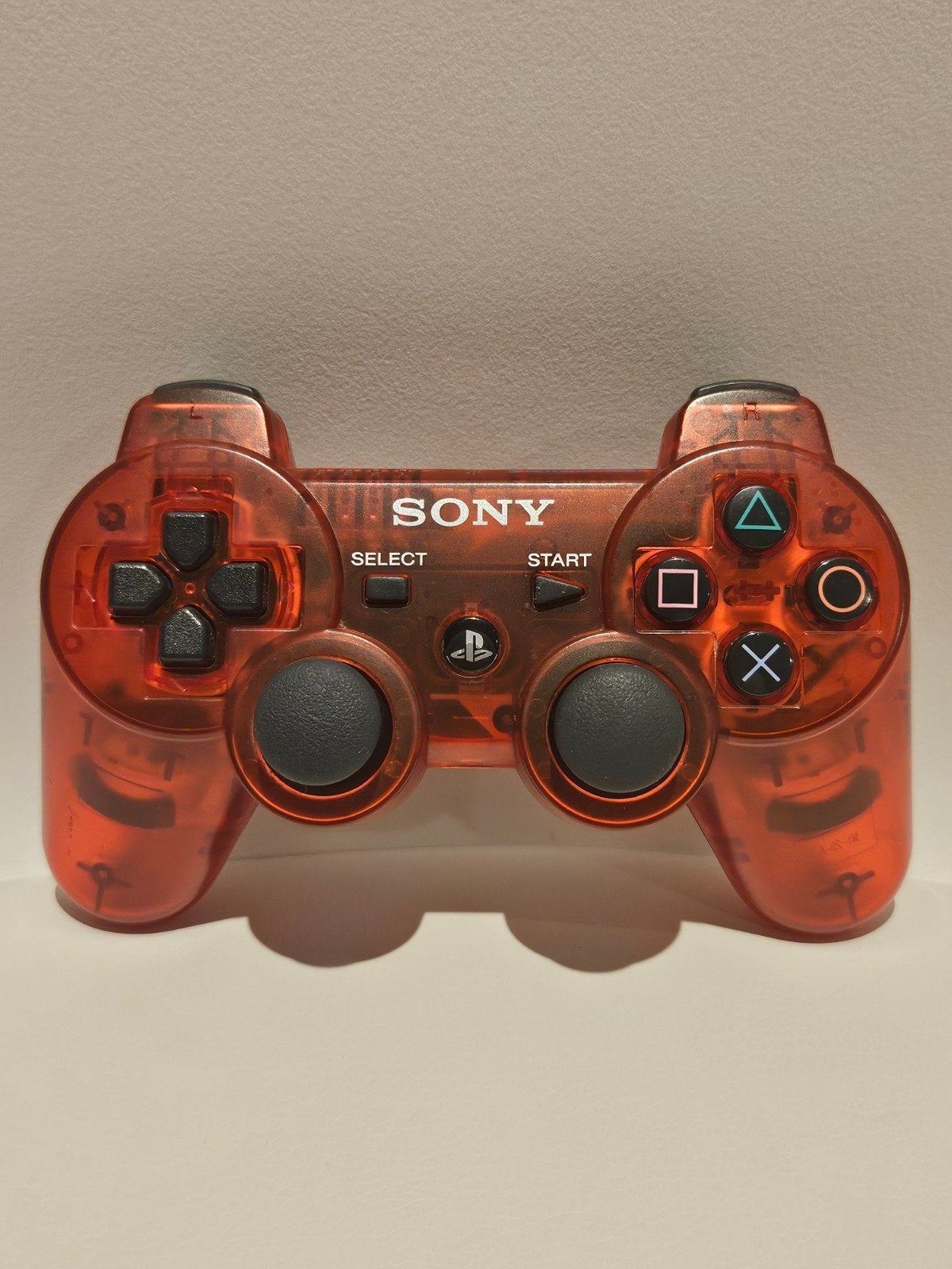 Sony PS3 Crimson Red controller, PlayStation 3, Ophalen of Verzenden, Zo goed als nieuw, Controller