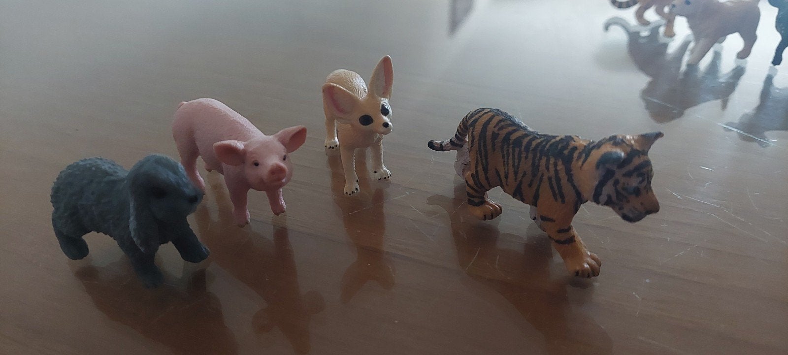 Dierenfiguren schleich, 8 stuks, Ophalen of Verzenden, Gebruikt