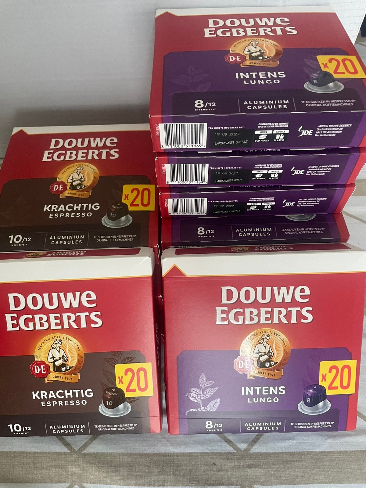 Douwe Egberts capsules, 7x lungo 4x krachtig €2,50 per stuk, Verzenden