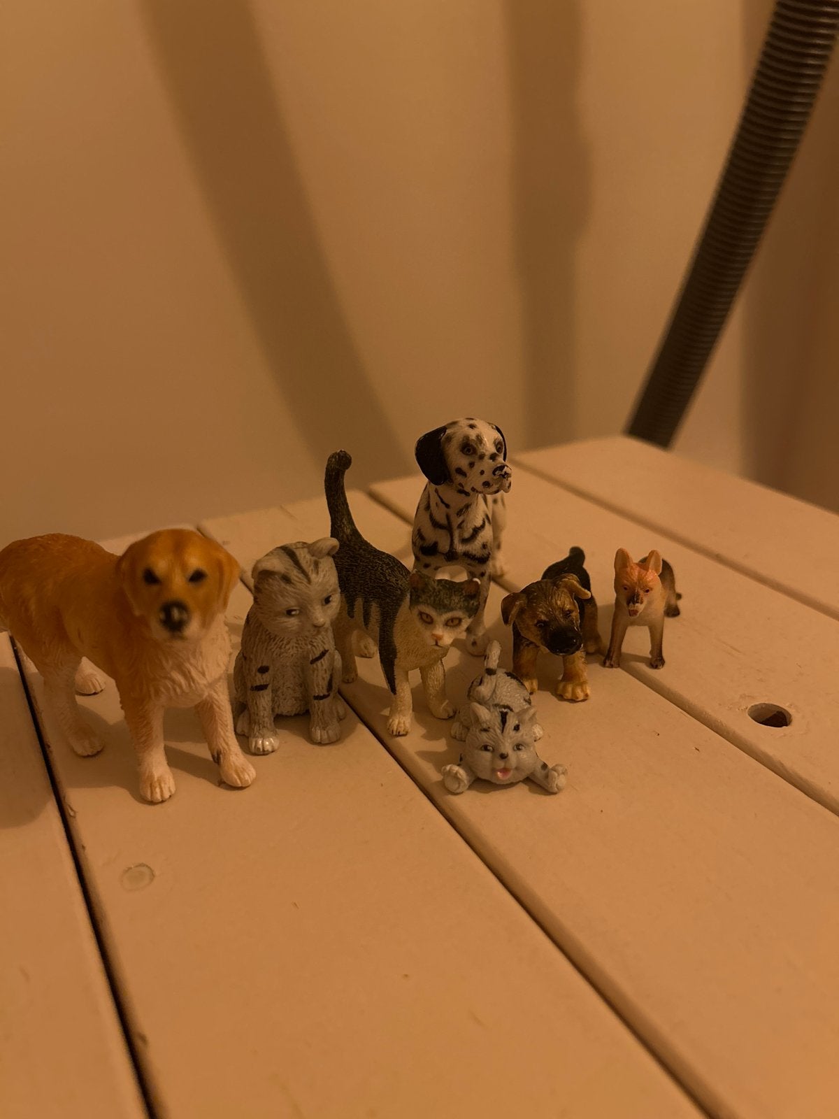 Schleich dieren bundel, Verzamelen, Ophalen of Verzenden, Gebruikt, Hond of Kat, Beeldje of Figuurtje