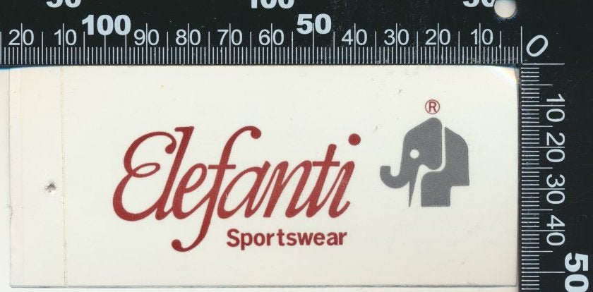 Sticker: Elefanti Sportswear (2), Ophalen of Verzenden, Zo goed als nieuw, Bedrijf of Vereniging