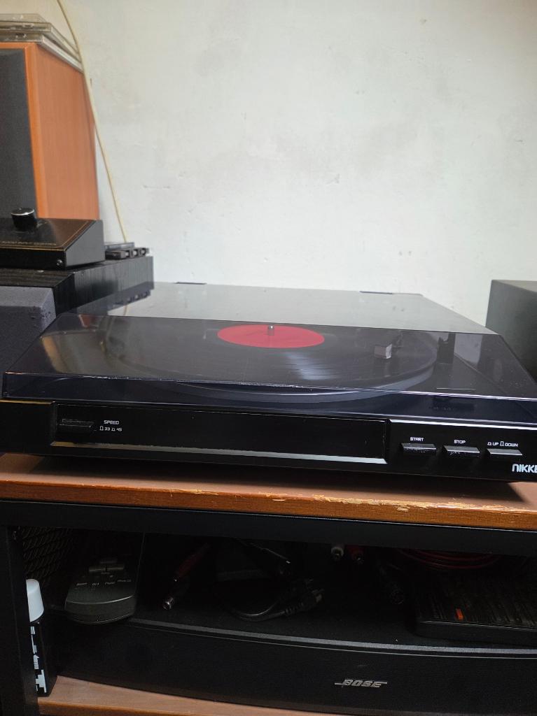 Nikkei NTT01U platenspeler kan op line of phono, Audio, Tv en Foto, Platenspelers, Zo goed als nieuw, USB-aansluiting, Platenspeler