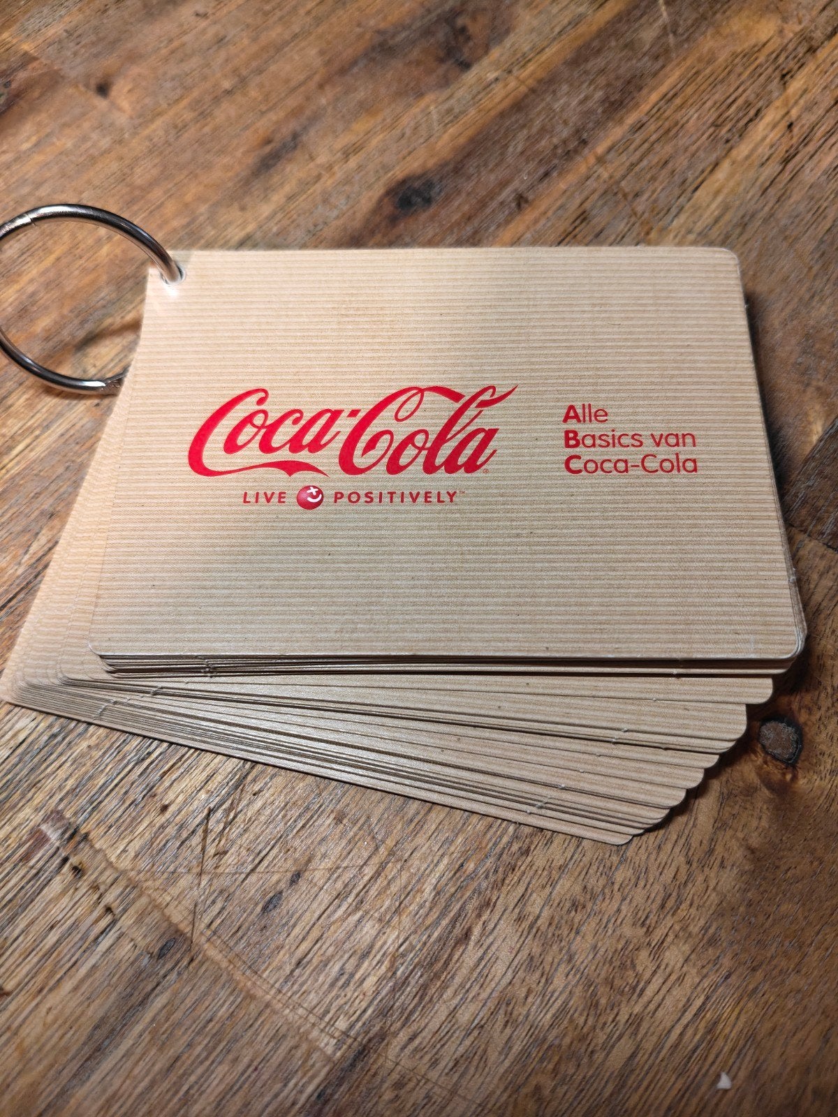 Coca-Cola Informatie Kaarten Live Positively, Ophalen of Verzenden, Gebruikt, Overige typen