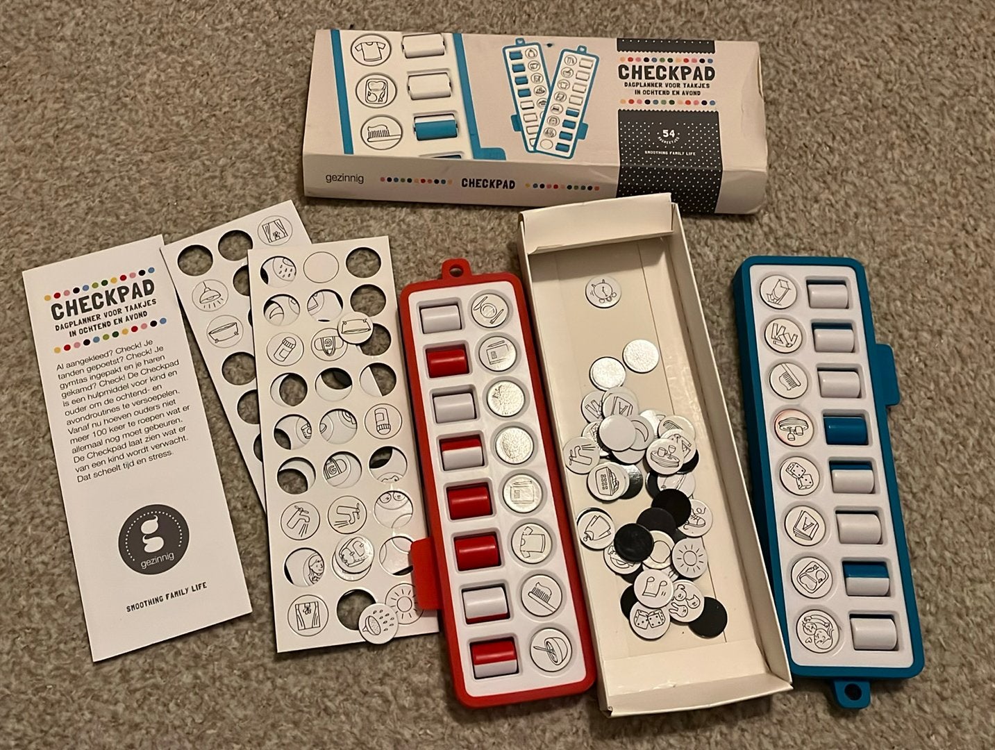 Checkpad gezinnig 2x, Ophalen, Gebruikt