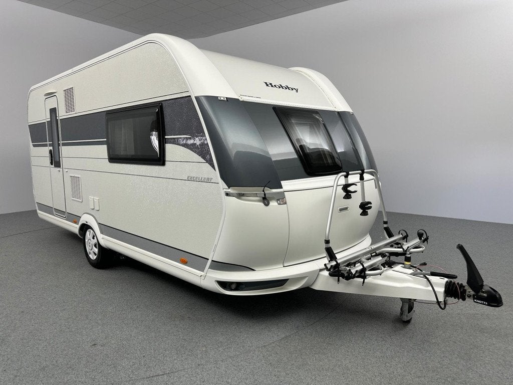 Hobby Excellent 460 SFF Queensbed Mover fietsendrager, Caravans en Kamperen, Koelkast, Hobby, Tot en met 2, Bedrijf