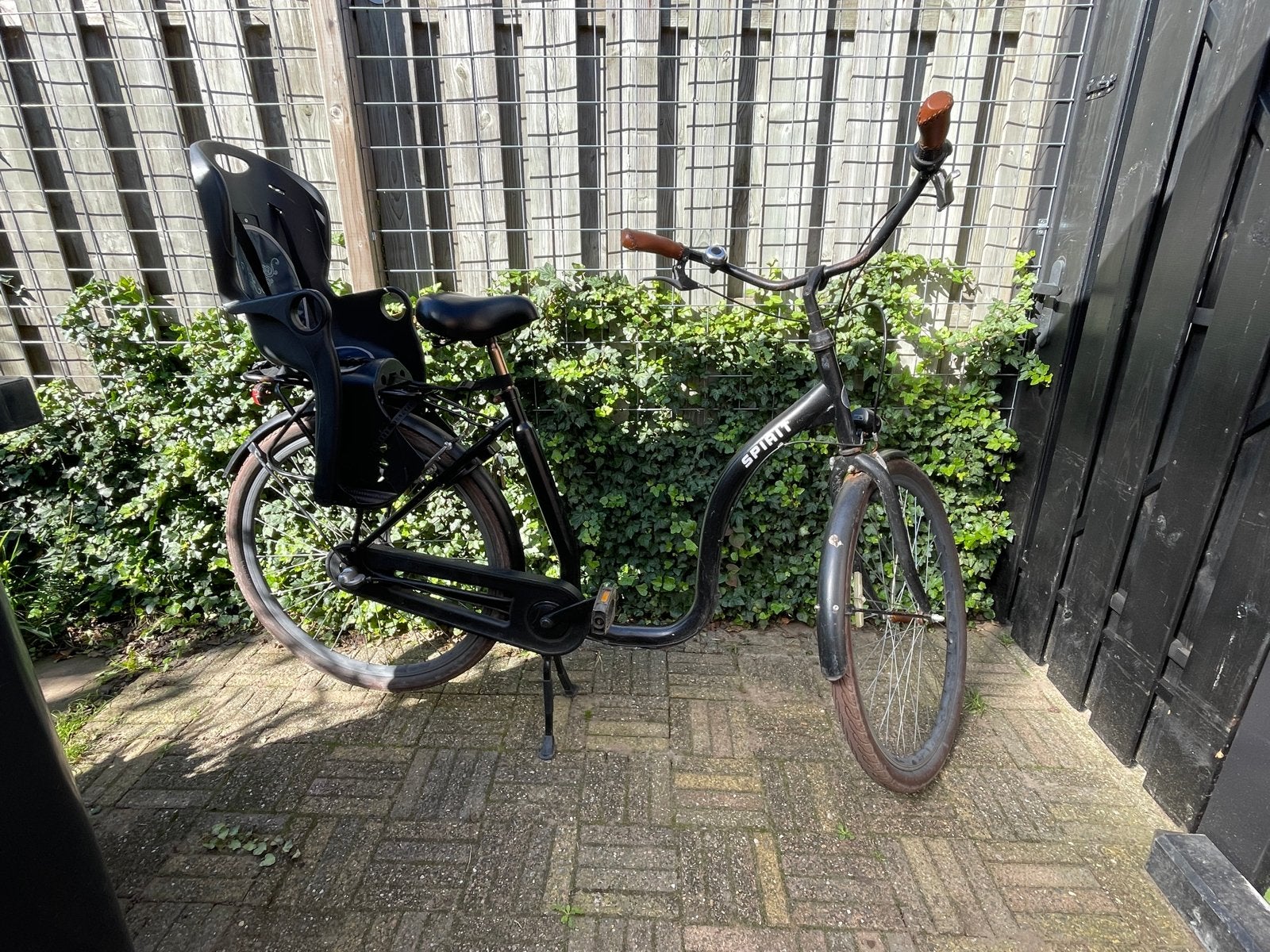 Spirit mamafiets met kinderzitje (opknapper), Terugtraprem, Gebruikt, 50 tot 53 cm, Ophalen