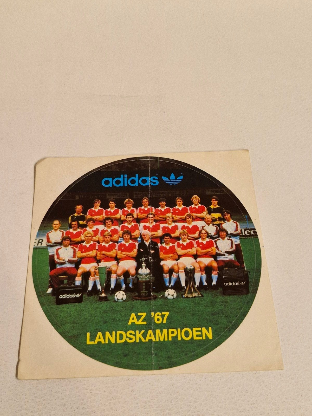 286 Sticker AZ '67 Landskampioen - Adidas, Ophalen of Verzenden, Nieuw, Sport