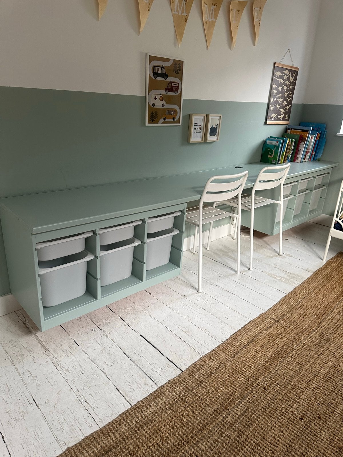 IKEA Trofast opbergcombinatie met bureau en bakken, Kinderen en Baby's, Ophalen, Gebruikt, Kast