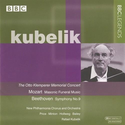 MOZART Masonic funeral music CD KUBELIK BBC BEETHOVEN 9, Ophalen of Verzenden, Classicisme, Gebruikt, Orkest of Ballet