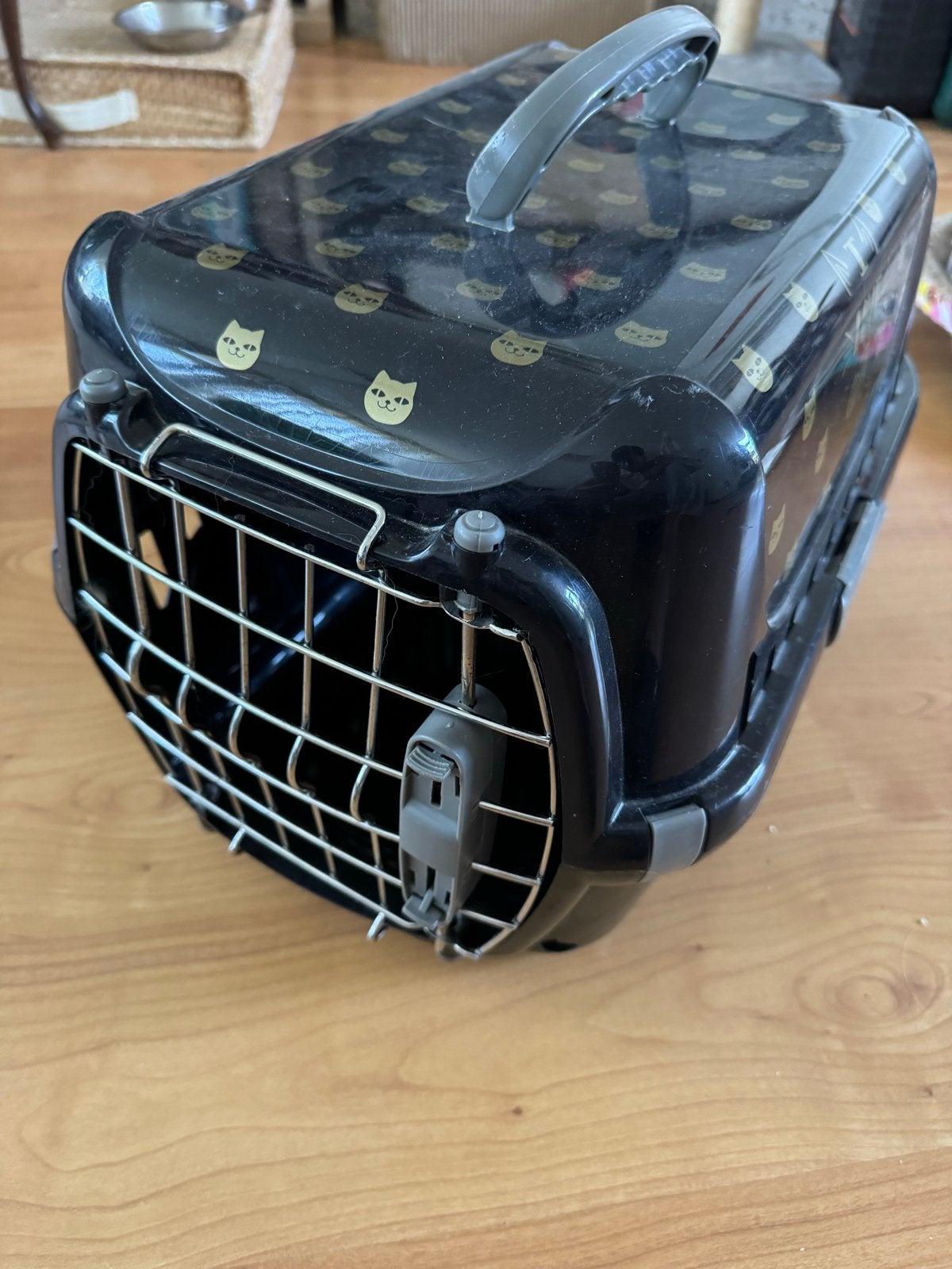 Katten transportbox / reismand – metalen deur, Ophalen of Verzenden, Zo goed als nieuw