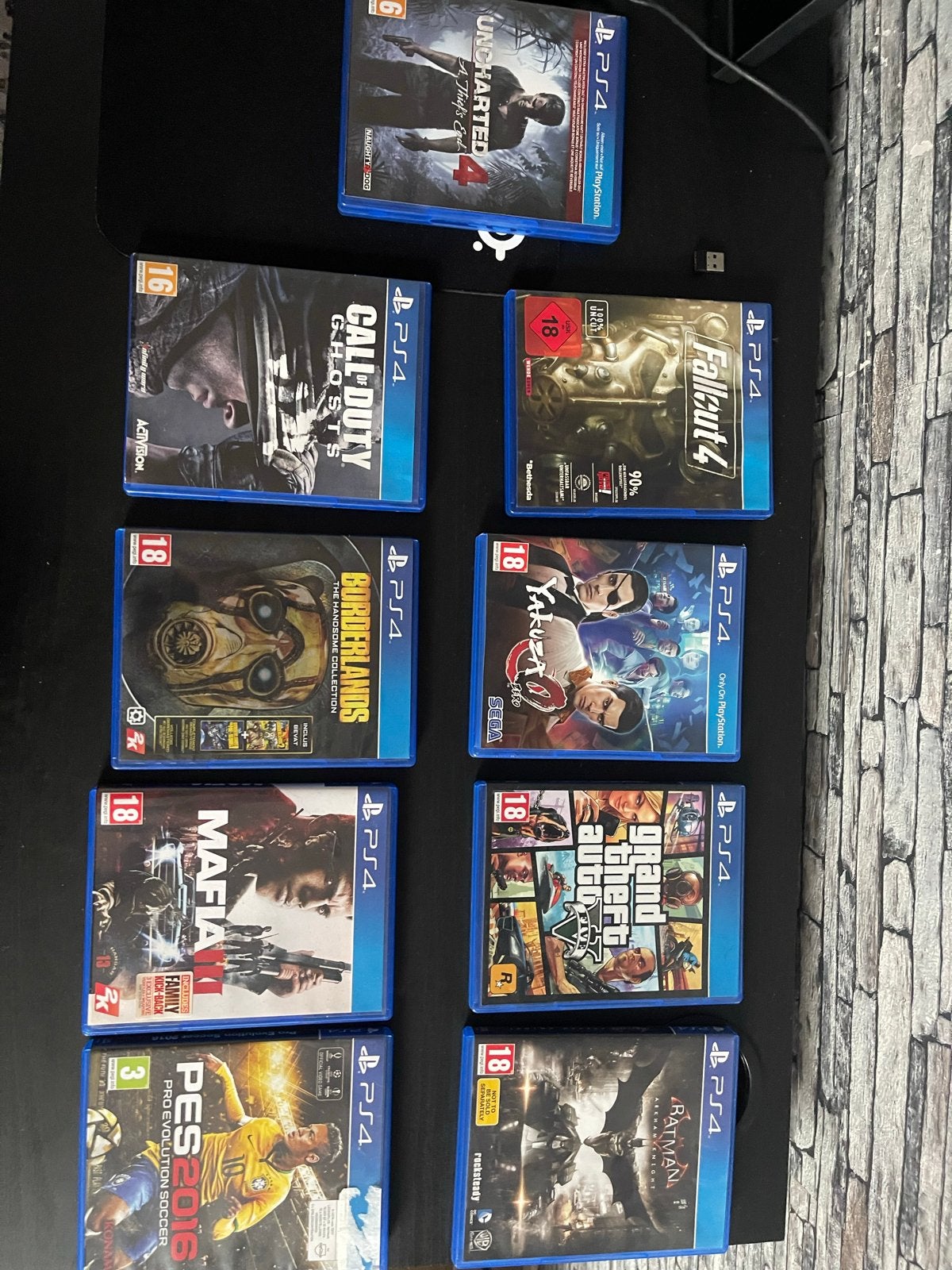 9 PlayStation 4 games: Actie, RPG en Sport, Spelcomputers en Games, Ophalen of Verzenden, Gebruikt, Avontuur en Actie, Vanaf 3 jaar