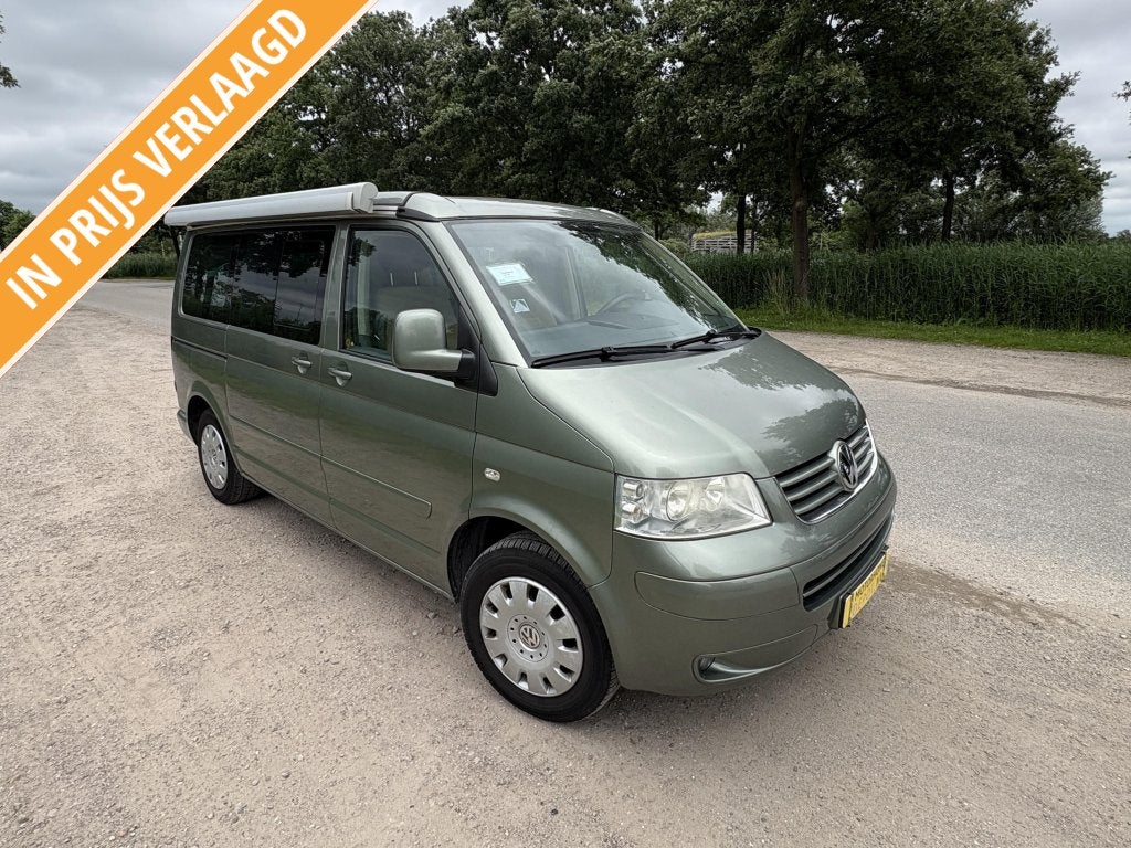VW California T5-2008-202.500- 5e Stoel, Caravans en Kamperen, Buscamper of Camperbus, Volkswagen, Particulier, ABS
