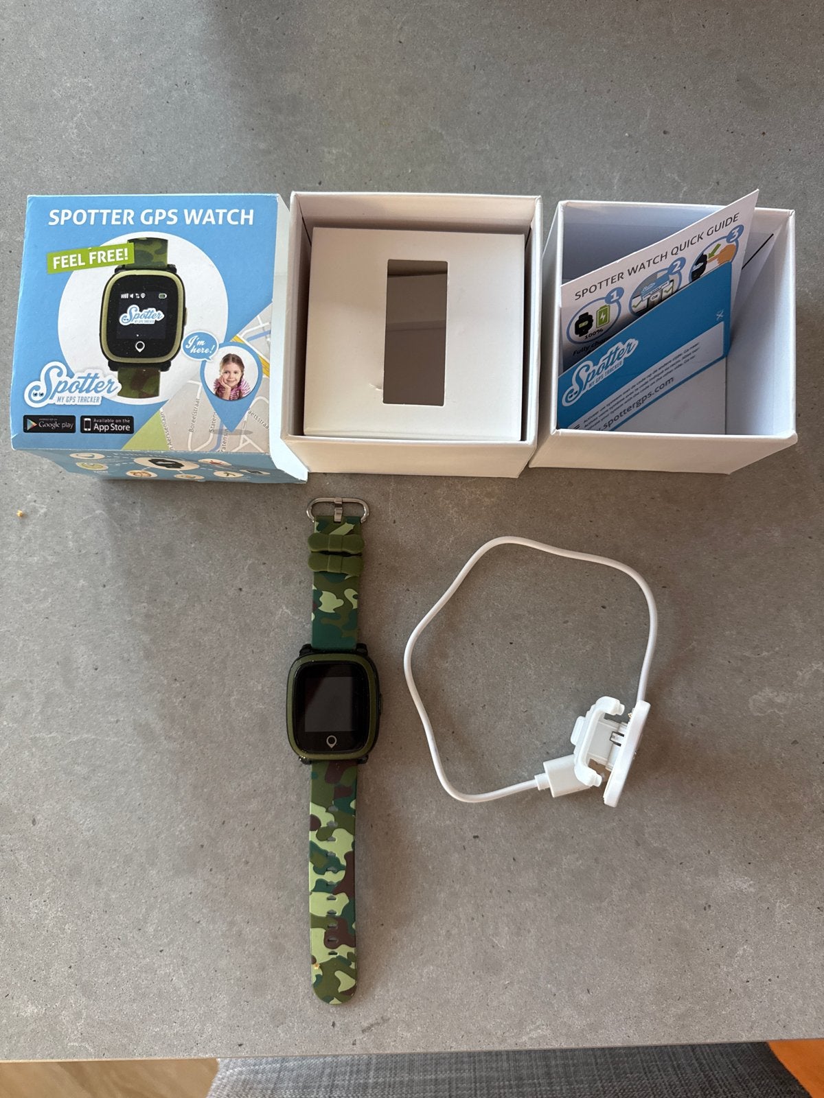 Spotter GPS Watch SPW-G1701 - Legergroen, Ophalen of Verzenden, Zo goed als nieuw, Waterdicht, Android