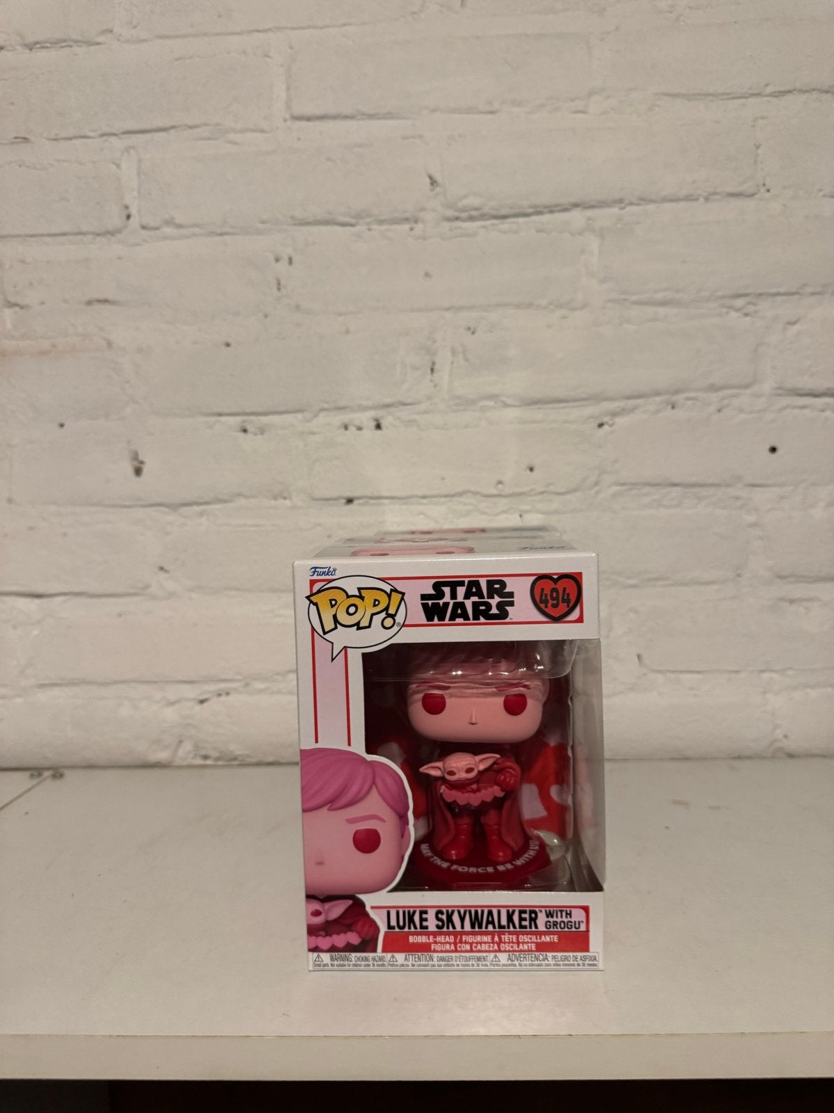 Funko Pop! Star Wars Luke Skywalker met Grogu #494, Ophalen of Verzenden, Nieuw