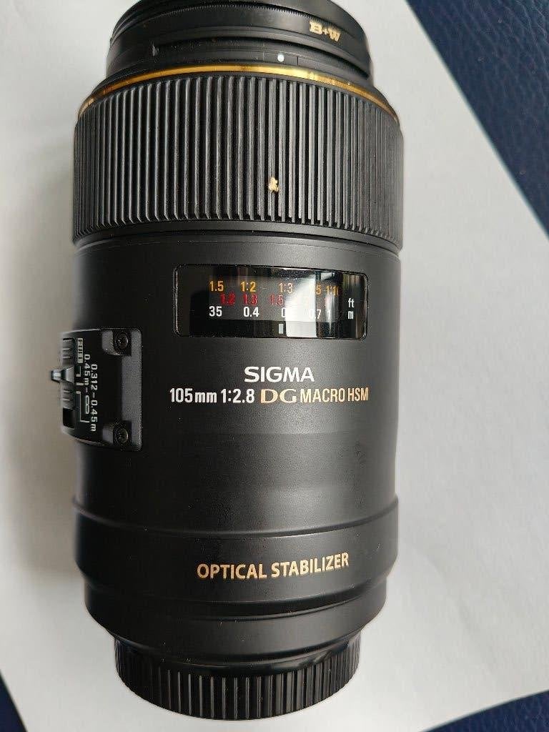 Sigma Macro 105mmF2.8 EX DG os hsm, Ophalen, Zo goed als nieuw, Sigma, Macrolens