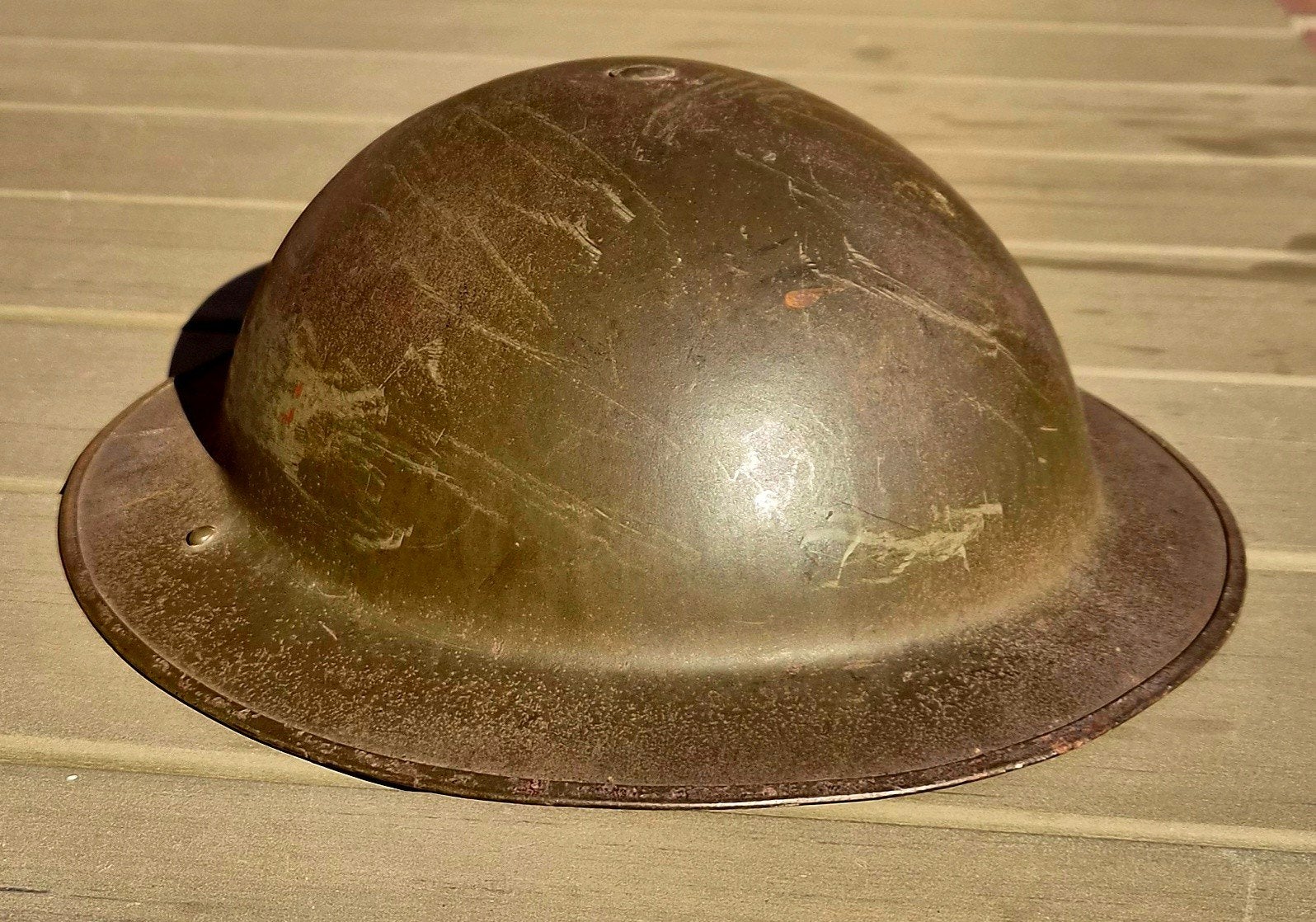 Britse MKII stalen helm uit de ww2, Verzamelen, Ophalen of Verzenden, Landmacht, Engeland, Helm of Baret