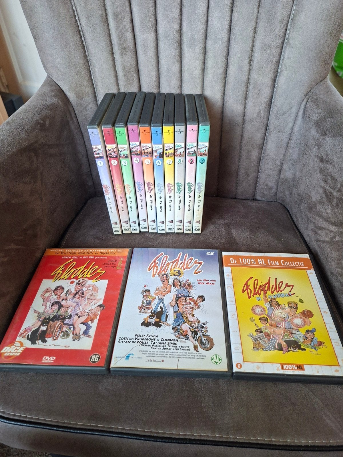 Flodder DVD Collectie - Complete Serie en Films, Gebruikt, Nederlands, Komedie, Vanaf 6 jaar