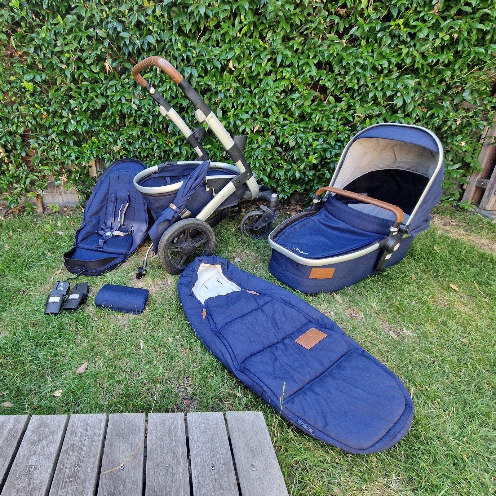 Joolz Geo, 2-in-1 kinderwagen blauw, Kinderen en Baby's, Kinderwagens en Combinaties, Gebruikt, Combiwagen, Verstelbare duwstang