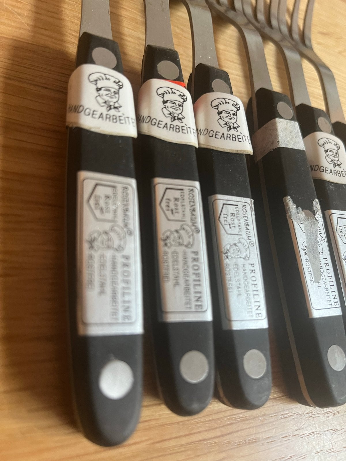 Set van 6 Rosenbaum ProfiLine Vleesvorkjes, Antiek en Kunst, Antiek | Bestek, Ophalen of Verzenden