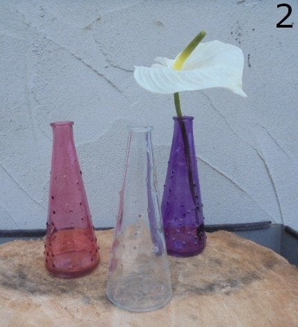VAASJES VINTAGE IN EEN NIEUWE JAS 18,5x dia 7,5 cm 3 stuks, Antiek en Kunst, Curiosa en Brocante, Ophalen of Verzenden