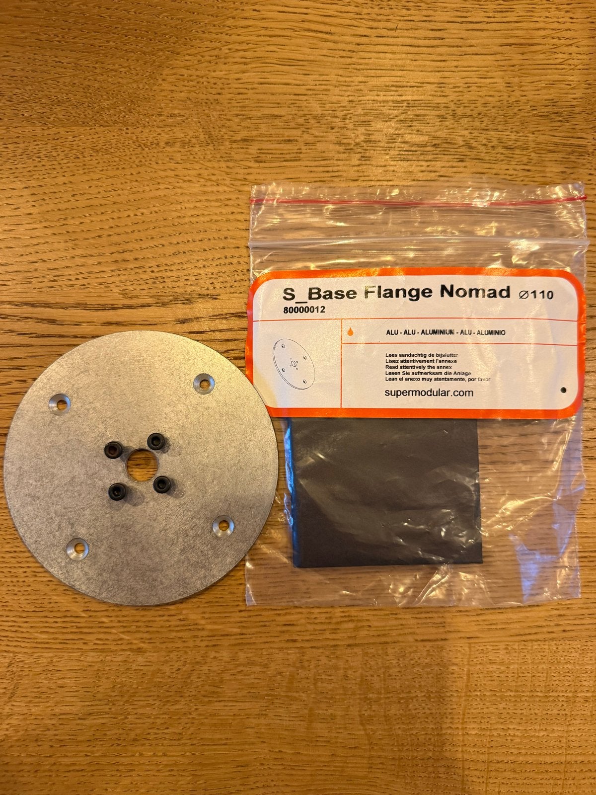 Originele Modular Nomad Base Flange Ø110 - Nieuw, Ophalen of Verzenden, Nieuw, Metaal, Overige merken