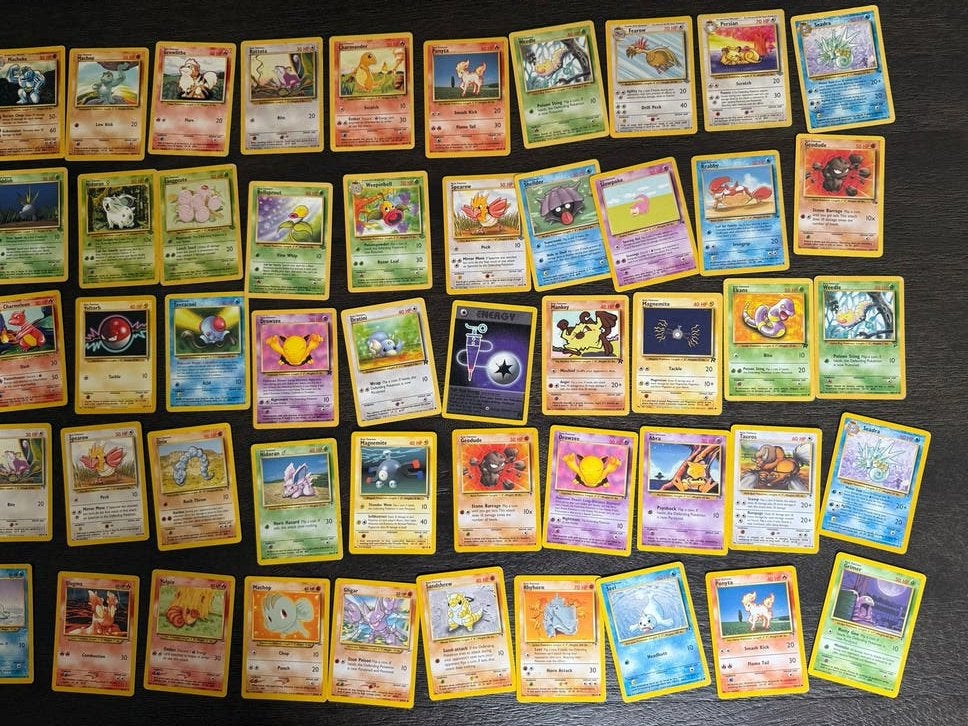 Vintage pokemon kaarten, Verzenden, Gebruikt, Meerdere kaarten